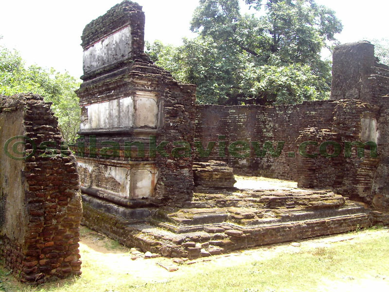The Mausoleum at Nissankamalla Royal Park near to the Council Chamber,Polonnaruwa